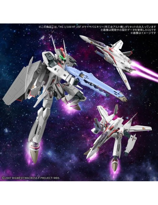 Bandai High Grade HG 1/100 Macross Frontier VF-25F Messiah Valkyrie Alto Custom