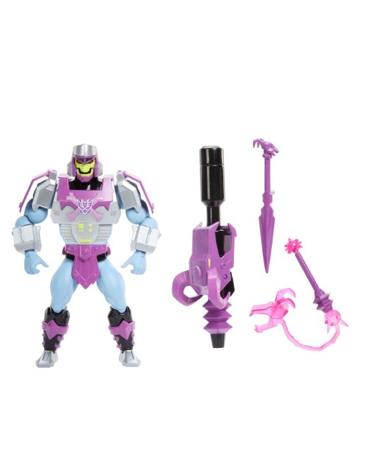 Mattel Masters of the Universe X Transformers Skeletor Megatron Armor