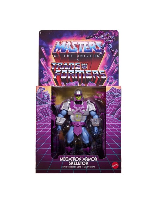 Mattel Masters of the Universe X Transformers Skeletor Megatron Armor