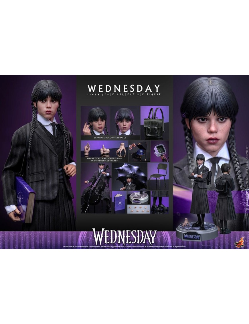 Hot Toys Television Masterpiece Wednesday Wednesday Addams 1/6 Scale Collectible Figure