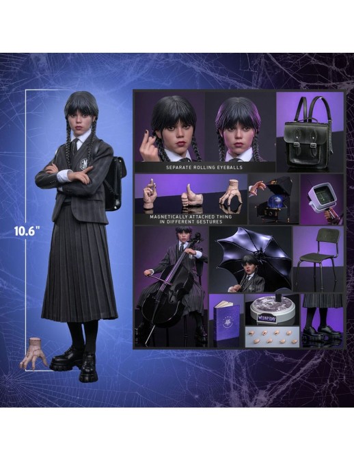 Hot Toys Television Masterpiece Wednesday Wednesday Addams 1/6 Scale Collectible Figure