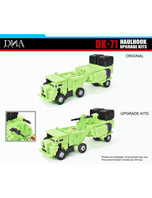 DNA Design DK-71 Upgrade Kits for Transformers The Movie Studio Series 86 Constructicon Long Haul & Hook