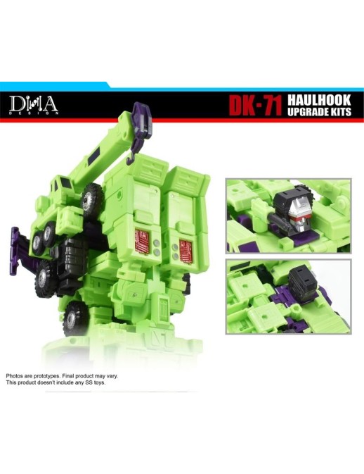 DNA Design DK-71 Upgrade Kits for Transformers The Movie Studio Series 86 Constructicon Long Haul & Hook