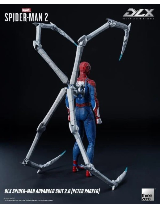 Threezero Marvel's Spider-Man 2 DLX Collectible Figure Spider-Man Advanced Suit 2.0