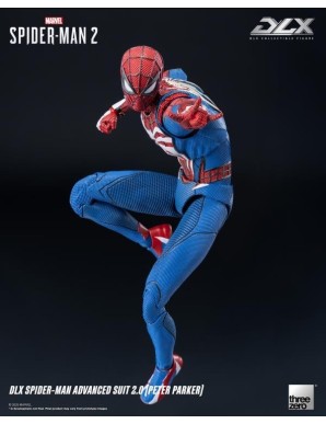 Threezero Marvel's Spider-Man 2 DLX Collectible Figure Spider-Man Advanced Suit 2.0
