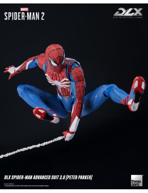 Threezero Marvel's Spider-Man 2 DLX Collectible Figure Spider-Man Advanced Suit 2.0