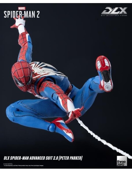 Threezero Marvel's Spider-Man 2 DLX Collectible Figure Spider-Man Advanced Suit 2.0