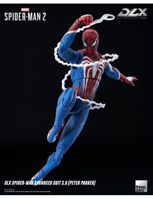 Threezero Marvel's Spider-Man 2 DLX Collectible Figure Spider-Man Advanced Suit 2.0