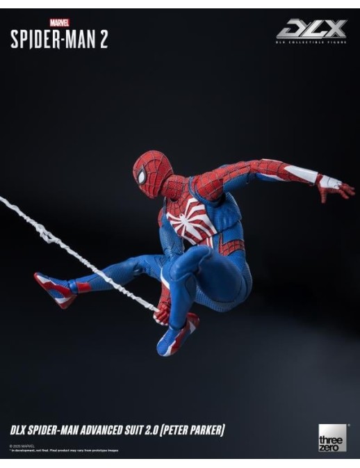 Threezero Marvel's Spider-Man 2 DLX Collectible Figure Spider-Man Advanced Suit 2.0