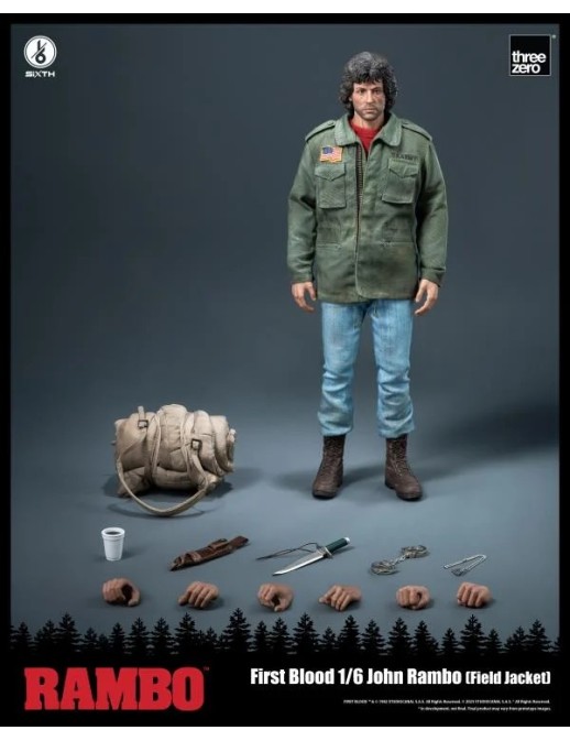 Threezero 1/6 Sixth Rambo First Blood John Rambo Field Jacket