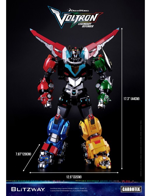 Blitzway Carbotix Voltron: Legendary Defender 10th Anniversary Voltron Standard Edition Version