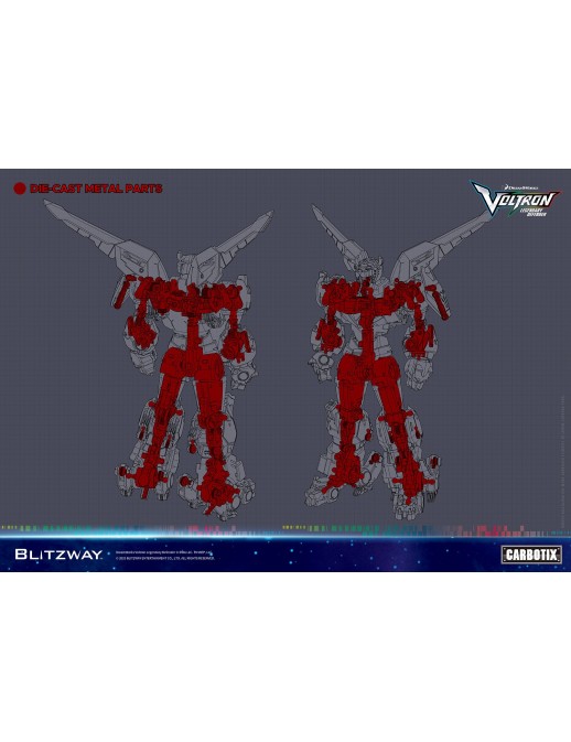 Blitzway Carbotix Voltron: Legendary Defender 10th Anniversary Voltron Standard Edition Version