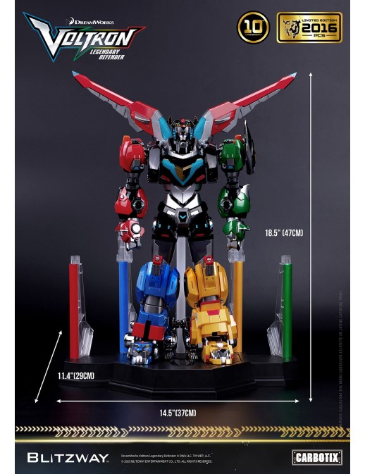 Blitzway Carbotix Voltron: Legendary Defender 10th Anniversary Voltron Special Limited Edition Version
