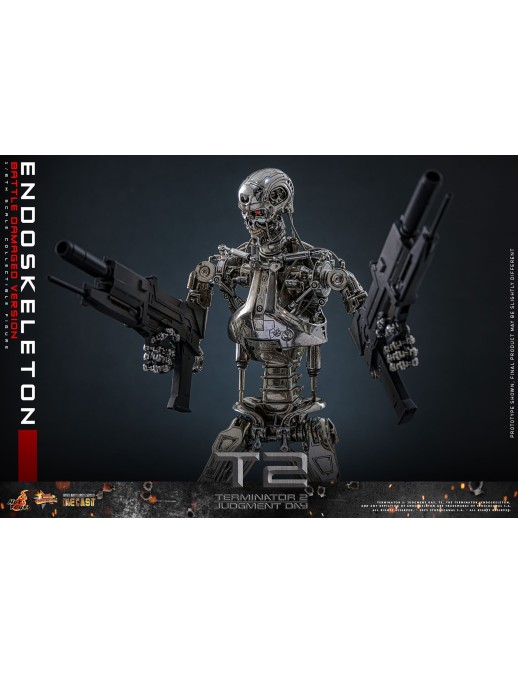 Hot Toys Movie Masterpiece Terminator 2 Judgement Endoskeleton Battle Damaged Version 1/6 Scale Collectible Figure