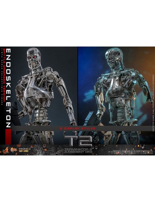 Hot Toys Movie Masterpiece Terminator 2 Judgement Endoskeleton Battle Damaged Version 1/6 Scale Collectible Figure