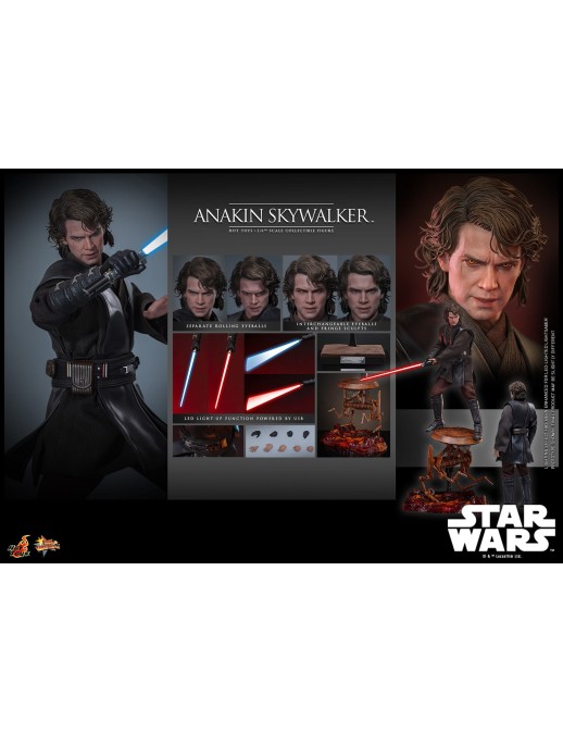 Hot Toys Movie Masterpiece Star Wars Revenge of the Sith Anakin Skywalker 1/6 Scale Collectible Figure