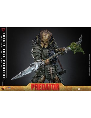 Hot Toys Comic Masterpiece Alien VS Predator Broken Tusk Predator 1/6 Scale Collectible Figure