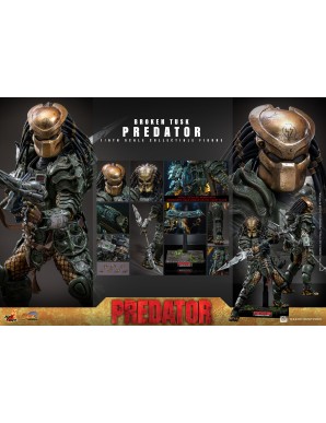 Hot Toys Comic Masterpiece Alien VS Predator Broken Tusk Predator 1/6 Scale Collectible Figure