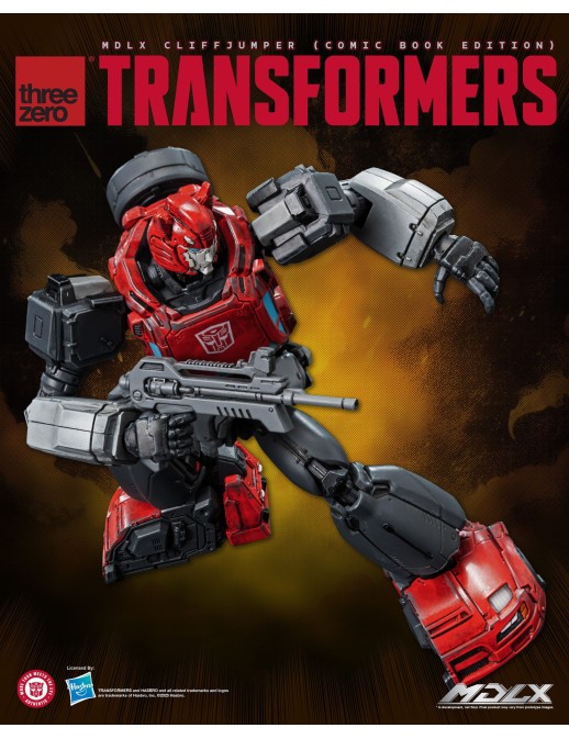 Threezero Transformers MDLX Articulated Figures Series Cliffjumper Comic Book Edition