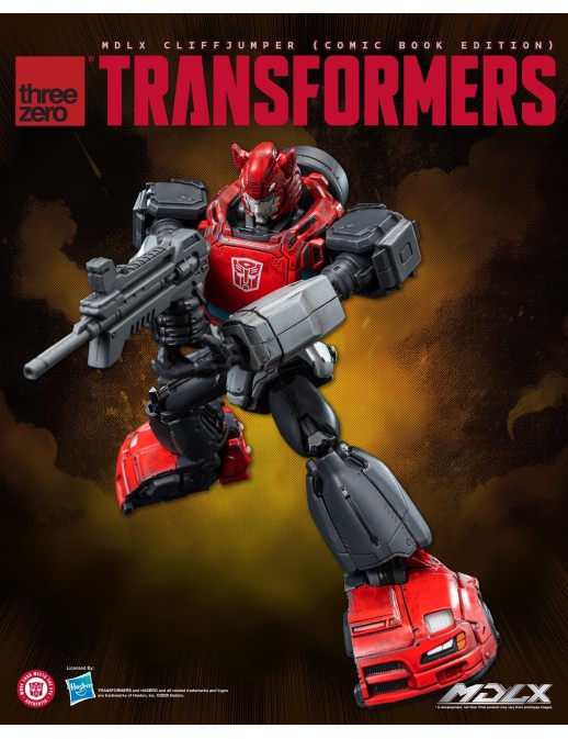 Threezero Transformers MDLX Articulated Figures Series Cliffjumper Comic Book Edition