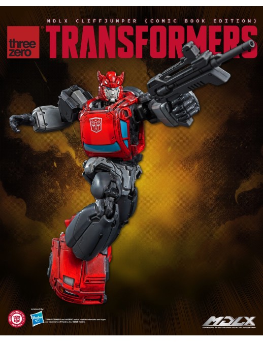 Threezero Transformers MDLX Articulated Figures Series Cliffjumper Comic Book Edition