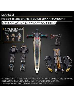 Takara Tomy Diaclone Reboot DA-122 Build Up Armament Set for Robot Base GX FD