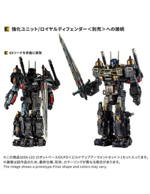Takara Tomy Diaclone Reboot DA-122 Build Up Armament Set for Robot Base GX FD
