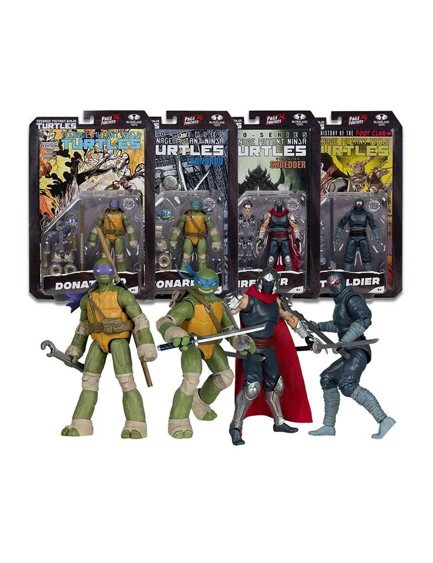 McFarlane Teenage Mutant Ninja Turtles Page Punchers 4 Figures Set with Comic McFarlane Teenage Mutant Ninja Turtles Page Punchers 4 Figures Set with Comic