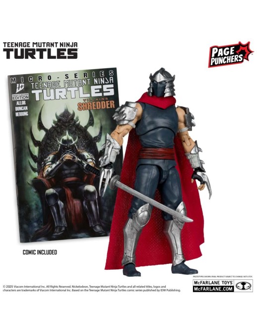 McFarlane Teenage Mutant Ninja Turtles Page Punchers 4 Figures Set with Comic