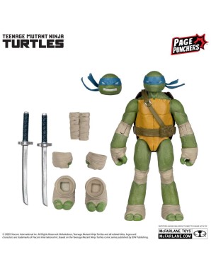 McFarlane Teenage Mutant Ninja Turtles Page Punchers 4 Figures Set with Comic