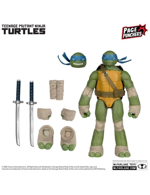 McFarlane Teenage Mutant Ninja Turtles Page Punchers 4 Figures Set with Comic