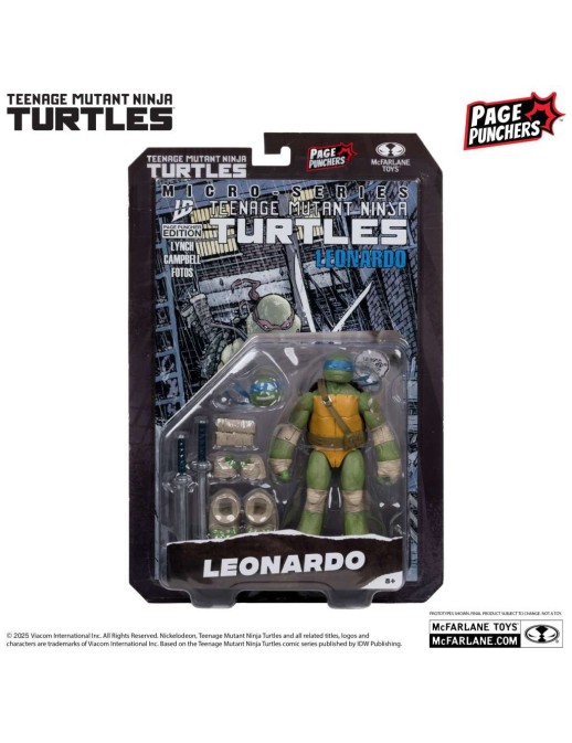 McFarlane Teenage Mutant Ninja Turtles Page Punchers 4 Figures Set with Comic