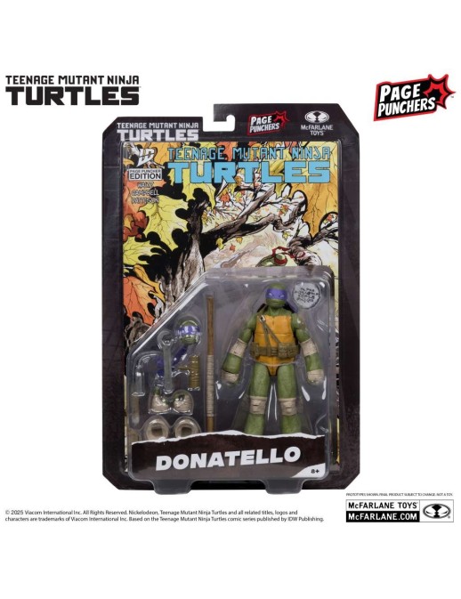 McFarlane Teenage Mutant Ninja Turtles Page Punchers 4 Figures Set with Comic
