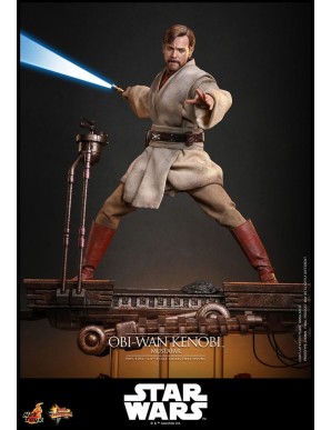 Hot Toys Movie Masterpiece Star Wars Revenge of the Sith Obi-Wan Kenobi Mustafar 1/6 Scale Collectible Figure