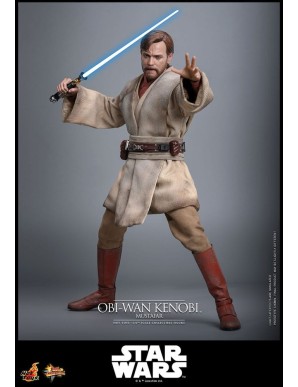 Hot Toys Movie Masterpiece Star Wars Revenge of the Sith Obi-Wan Kenobi Mustafar 1/6 Scale Collectible Figure