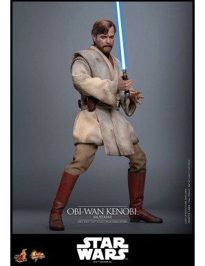 Hot Toys Movie Masterpiece Star Wars Revenge of the Sith Obi-Wan Kenobi Mustafar 1/6 Scale Collectible Figure