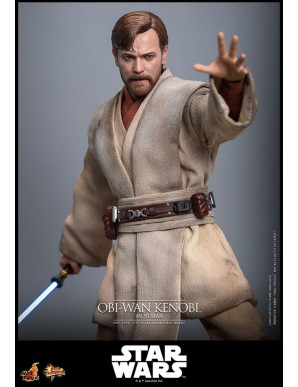 Hot Toys Movie Masterpiece Star Wars Revenge of the Sith Obi-Wan Kenobi Mustafar 1/6 Scale Collectible Figure