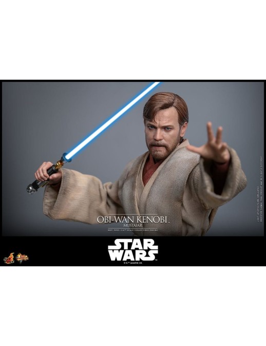Hot Toys Movie Masterpiece Star Wars Revenge of the Sith Obi-Wan Kenobi Mustafar 1/6 Scale Collectible Figure