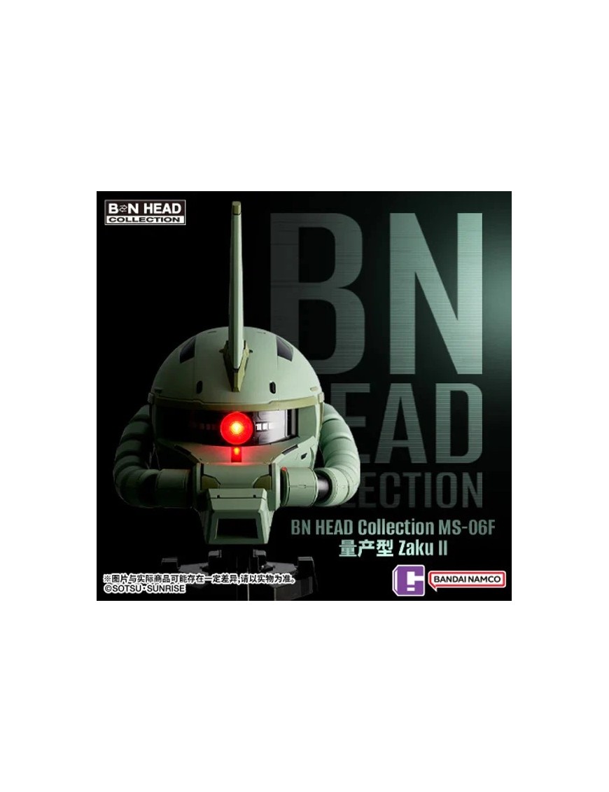 Bandai BN Head Collection Vol.4 Mobile Suit Gundam MS-06F Zaku II Head Sculpt Bandai BN Head Collection Vol.4 Mobile Suit Gundam MS-06F Zaku II Head Sculpt