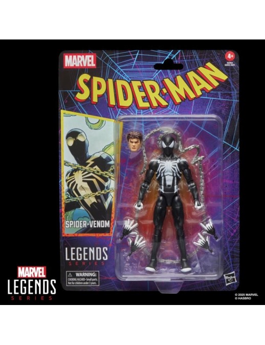 Hasbro Marvel Legends Retro Collection Spider-Man Spider-Venom Hasbro Marvel Legends Retro Collection Spider-Man Spider-Venom