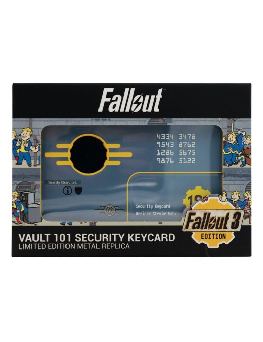Fanattik Fallout 3 Vault 101 Security Keycard Replica Limited Edition