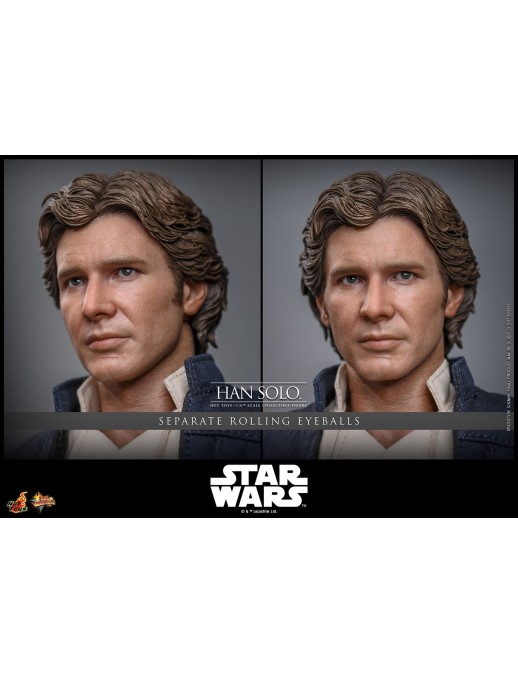 Hot Toys Movie Masterpiece Star Wars The Empire Strikes Back Han Solo 1/6 Scale Collectible Figure