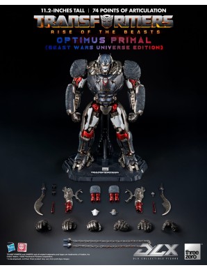 Threezero Transformers Rise of the Beasts DLX Scale Collectible Figure Series Optimus Primal Beast Wars Universe Edition