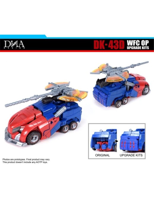DNA Design DK-43D Upgrade Kit for Transformers War for Cybertron Studio Series Optimus Prime