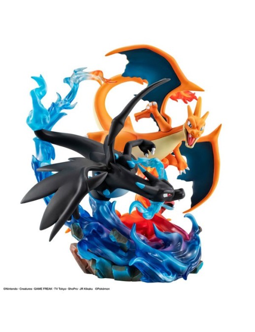Megahouse G.E.M. EX Series Pokemon Mega Charizard X & Mega Charizard Y