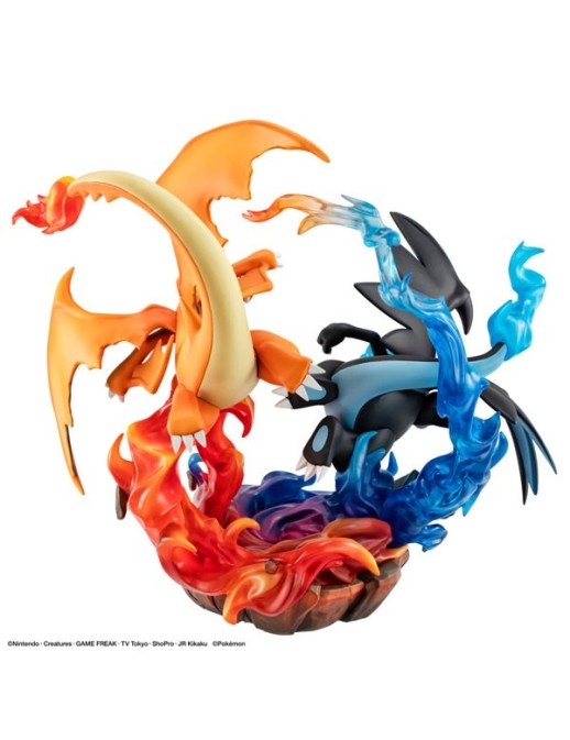 Megahouse G.E.M. EX Series Pokemon Mega Charizard X & Mega Charizard Y