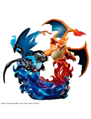 Megahouse G.E.M. EX Series Pokemon Mega Charizard X & Mega Charizard Y