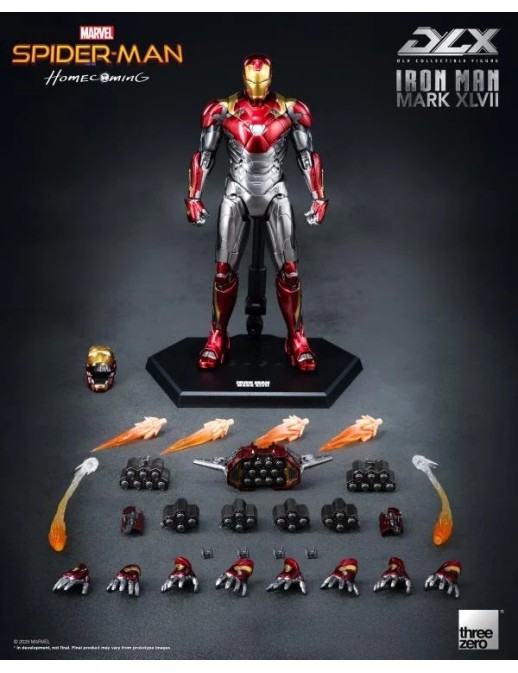 Threezero Spider-Man: Homecoming DLX Collectible Figure Iron Man Mark XLVII