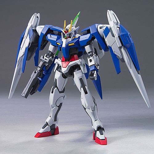 BANDAI HIGH GRADE HG 1/144 MOBILE SUIT GUNDAM GN-0000+GNR--010 00 RAISER + GN SWORD III