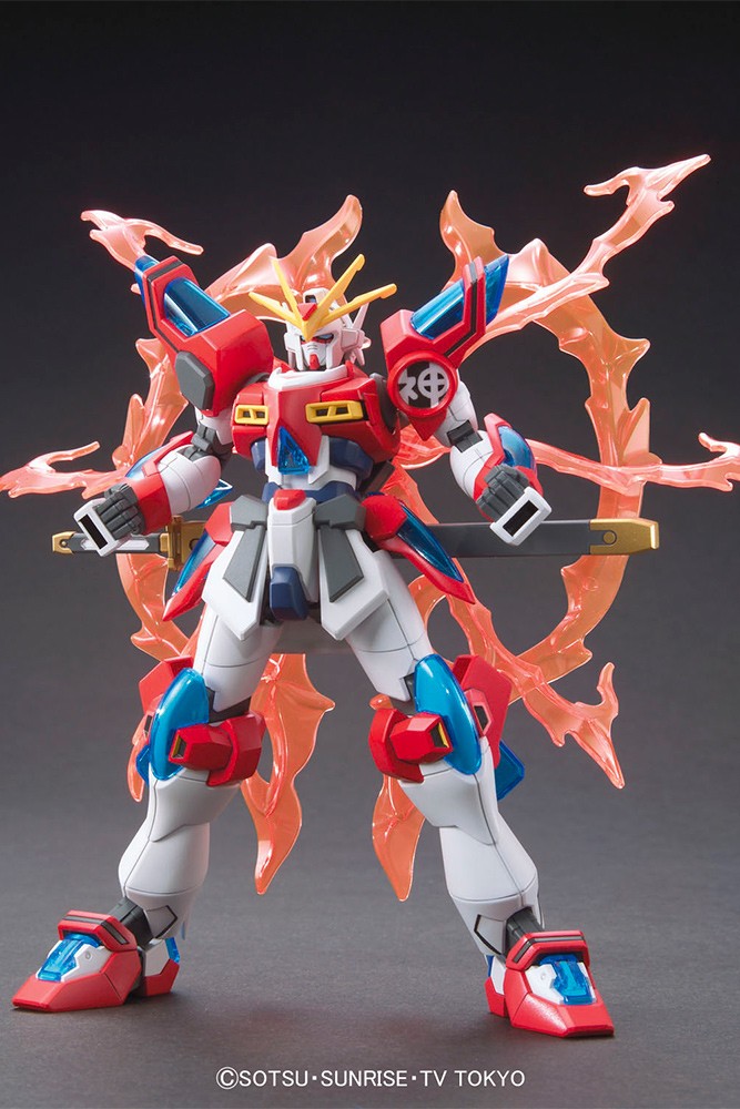 BANDAI HIGH GRADE HGBF 1/144 MOBILE SUIT GUNDAM KMK-B01 KAMIKI BURNING GUNDAM